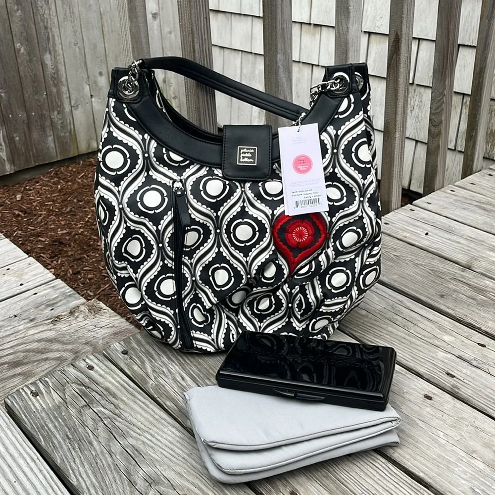 Petunia Pickle Bottom Evening in Islington Hideaway Hobo Diaper Bag,NWT